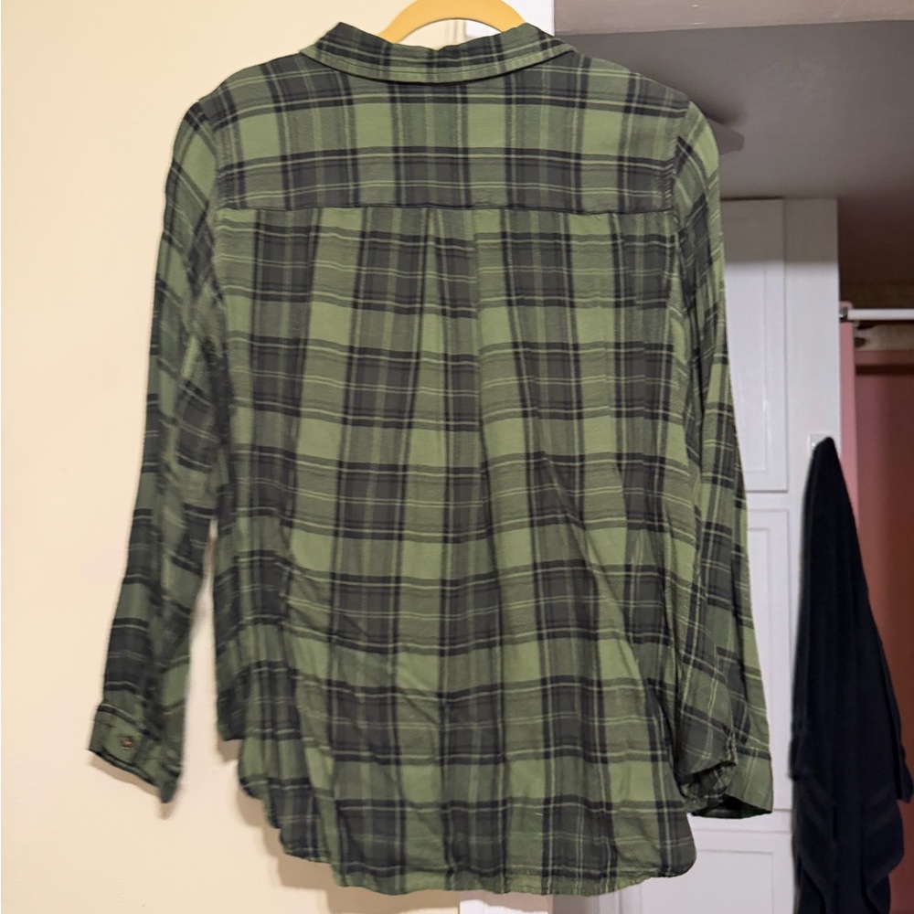 Terra & Sky Olive Plaid Men's Shirt